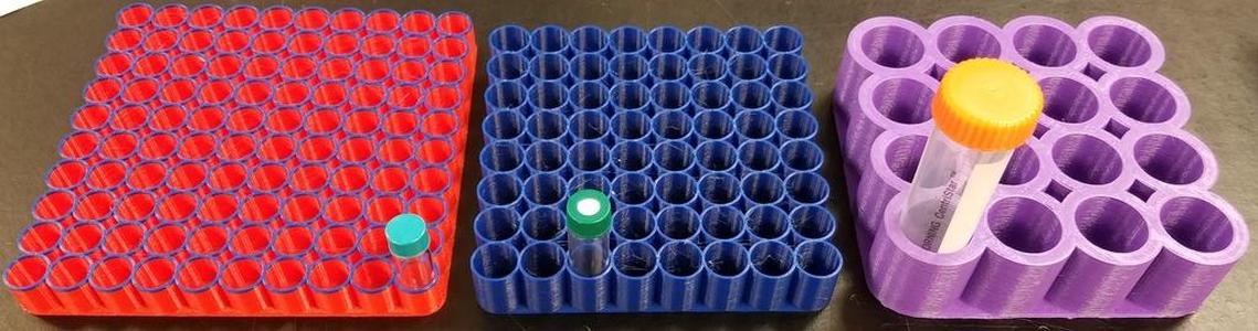Fully Parametric Vial Rack