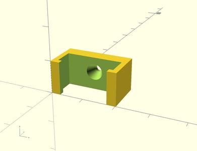 led profile clip with screw hole