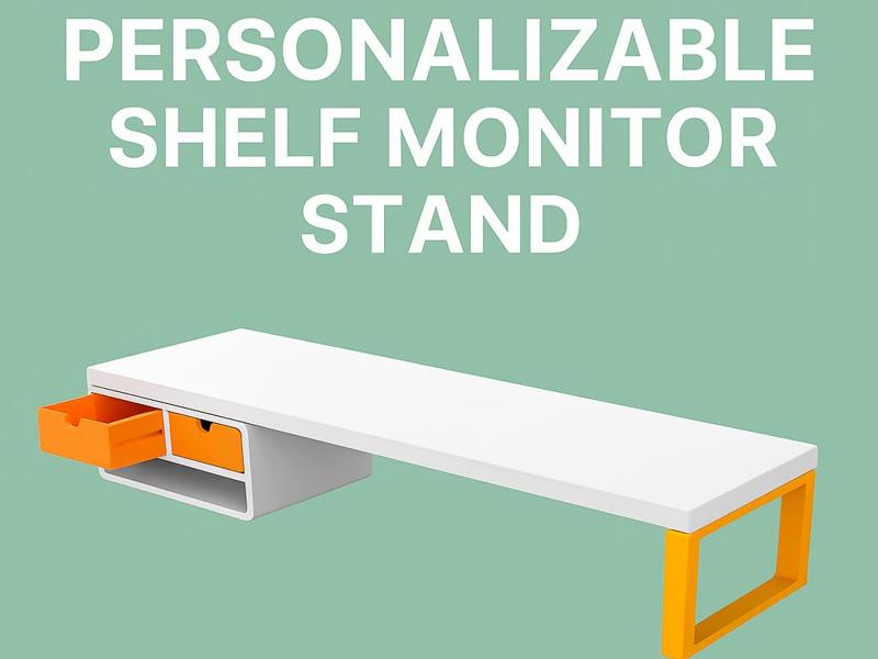 desk monitor stand - IKEA shelf