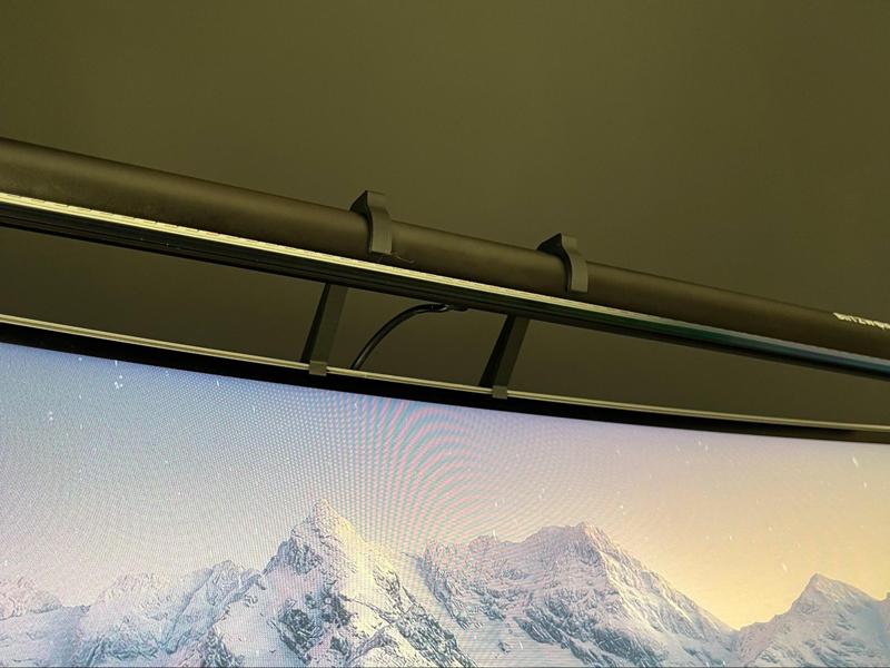 Samsung ultrawide monitor arm for Blitzwolf light bar LED