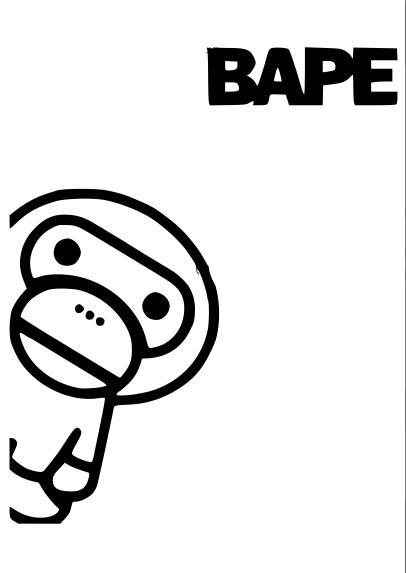 Logo BAPE - A BATHING APE / Baby Milo #1 | Décoration Bape