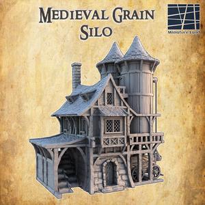 Medieval Grain Silo 28 mm Tabletop Terrain