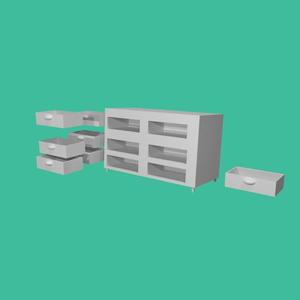 Micro scale garage scale tool cabenet