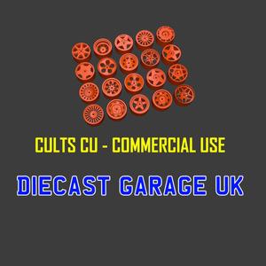 1:64 SCALE CAR RIMS COMMERCIAL SET#3 - HOT WHEELS, MATCHBOX, 1:64