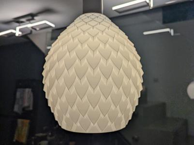 Dragon Scales Pendant Lamp - Vase Mode - Large