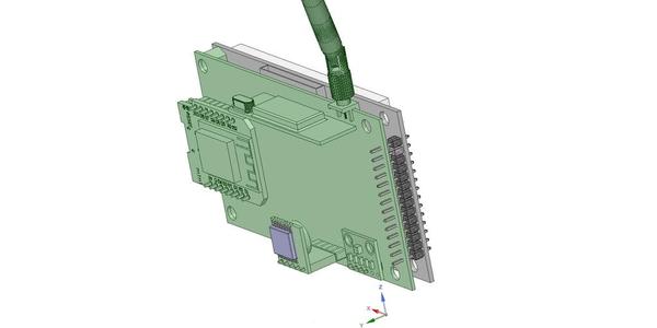 3d model receiver WeatherDuino Pro2Compact