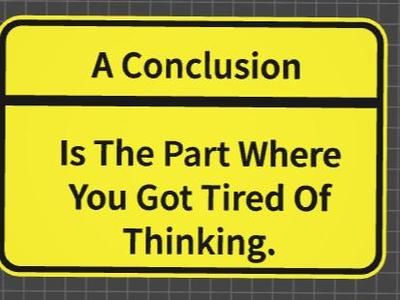 funny sign conclusion