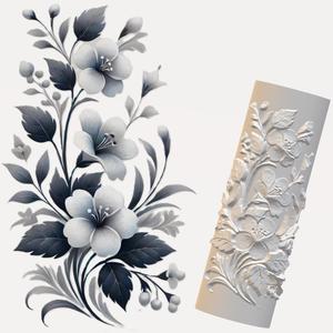 Floral Pattern Clay Roller for 3D Printing