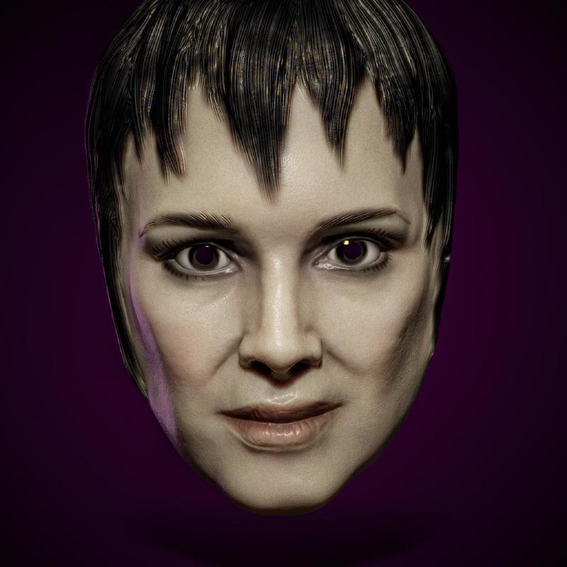 (Halloween Mask) Lydia Deetz Beetlejuice 2024 Winona Ryder Tim Burton Horror life-size