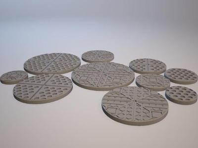 Z.O.D. Starship Theme Bases (28mm/Heroic scale)