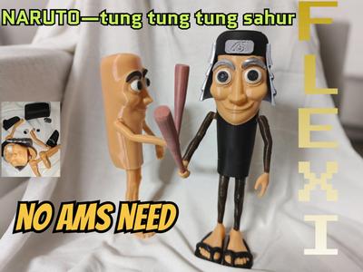 Tung Tung Tung SAHUR Little Wooden Man AI Shan Hai Jing Third Hokage Skin Multi-part, Multicolor, Articulated