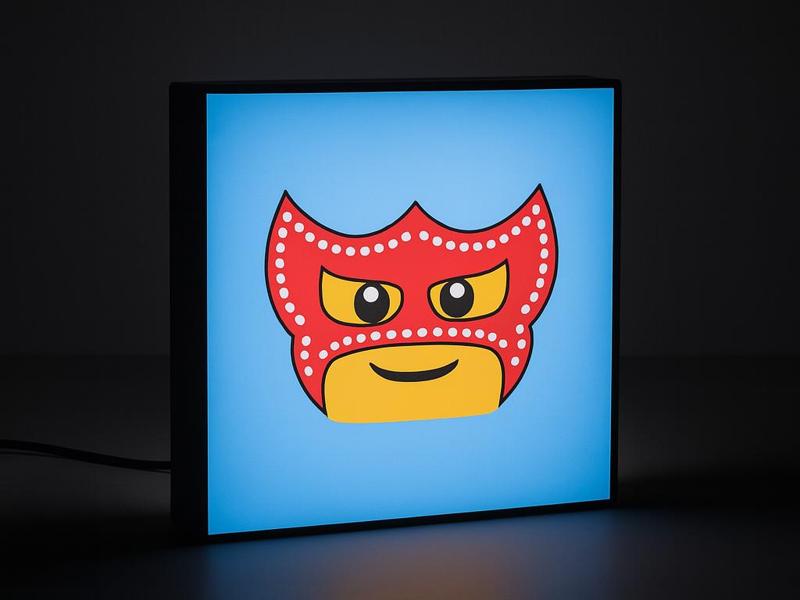 Minifigure Face Mask - Lightbox LED Lamp