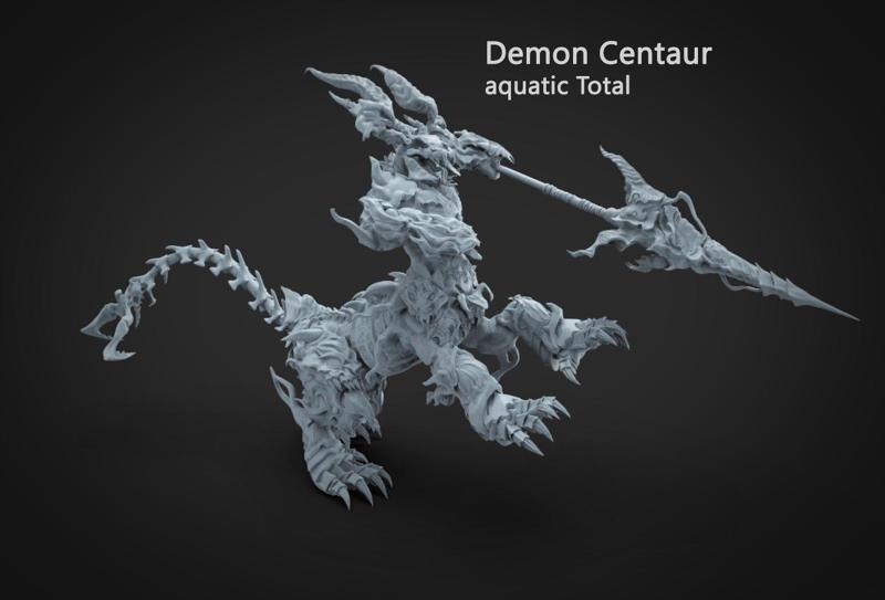 Demon Centaur with Lance - Dark Lion Centaur