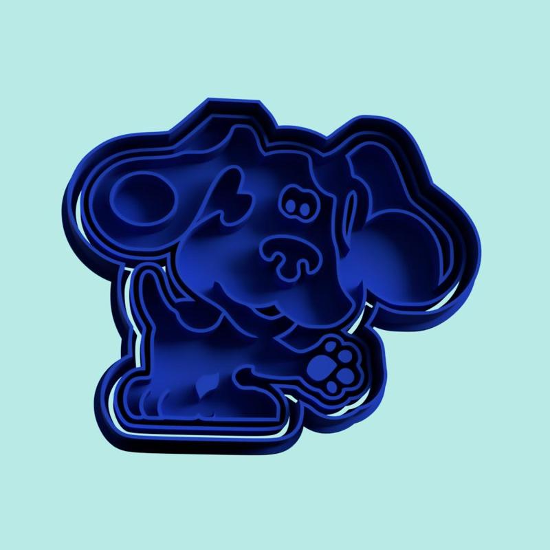 blues clues cookie cutter stamp