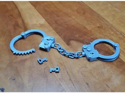 Handcuffs Complete Single Bed Print