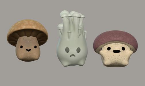 Kawaii mushrooms