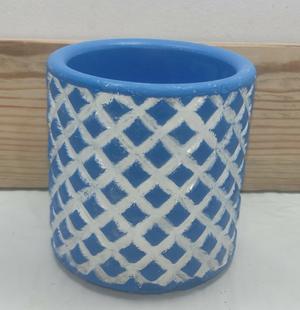 Diamond pattern pot mold