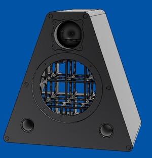 Cabinet for 2-way ported loudspeaker