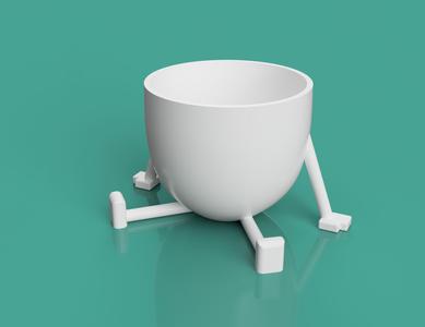 flowerpot 3d flowerpot with extremities kit 3