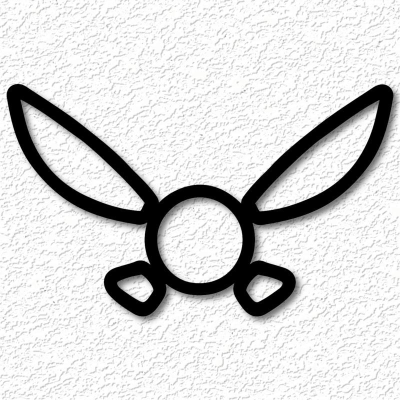 Zelda  navi fairy wall art zelda wall decor 2d art