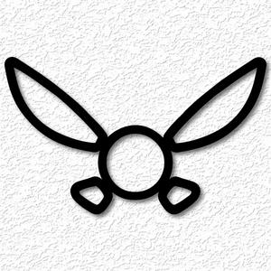 Zelda  navi fairy wall art zelda wall decor 2d art
