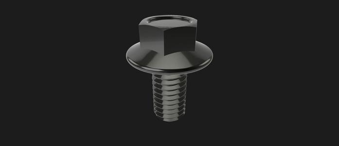M16 ISO15071 Hexagon head screw with flange 40-160mm