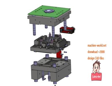 Goggle frame injection mold-industrial 3D model