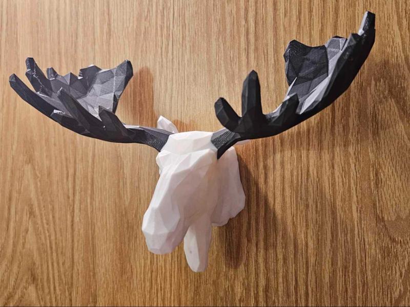 Low Poly Moose Head