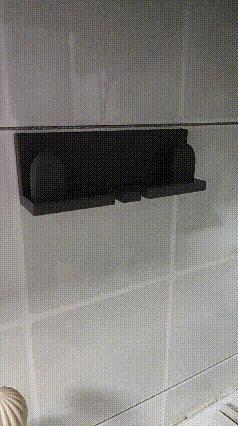 Dual toothbrush and cup holder, electric toothbrush holder mini can be printed