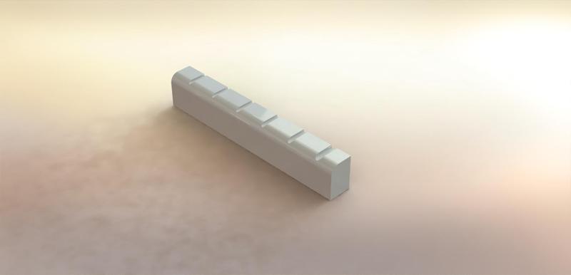 Nut for spanish guitar