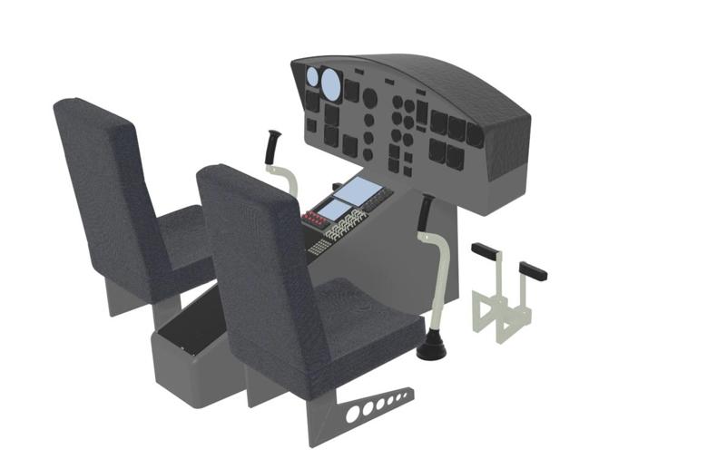 Cockpit Bell 412 / 212 model making