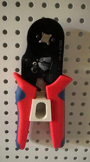 VE Tubular Terminal Crimping Pliers Pegboard Holder