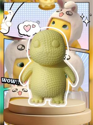 It's getting cold! Knit a little milk dragon to keep warm! Milk Dragon 2.0 version