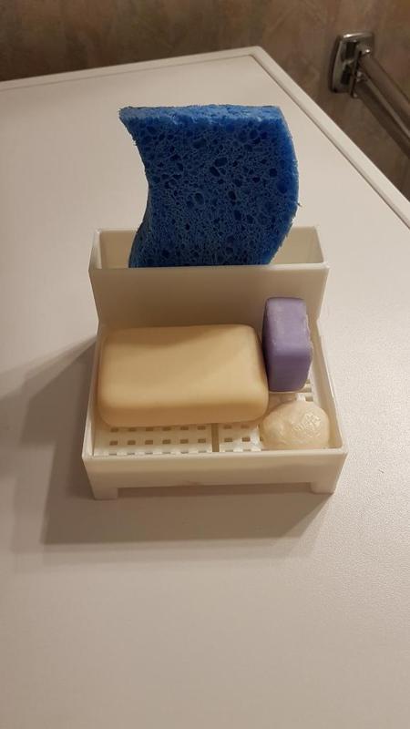 Soap & Sponge Holder / Support de savon et éponge