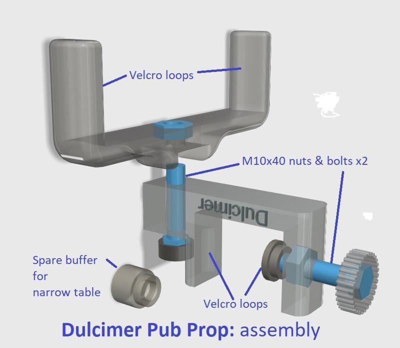Dulcimer Pub Table Clamp