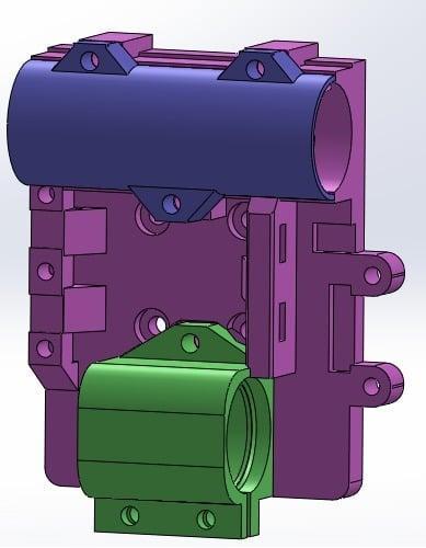 X Carriage for 10mm Carbon Fiber (19mm linear bushing)
