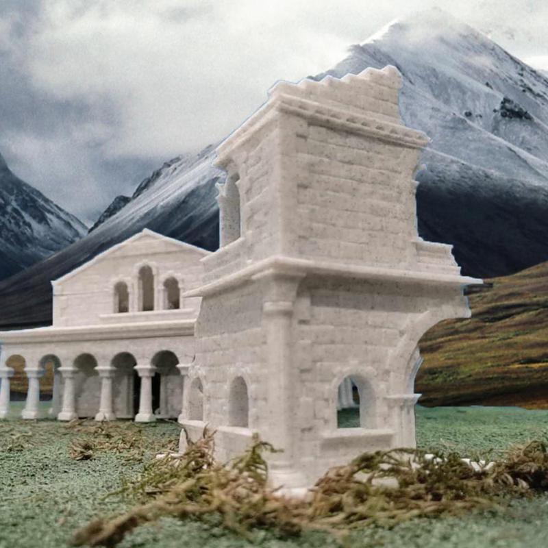 Simple house in ruins | the city of men middle-earth | 4nd version