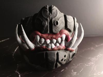 Cyber Oni Demon Mask
