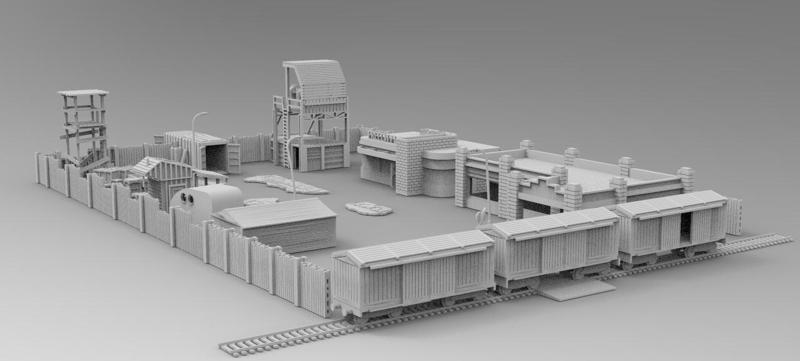 Outpost - complete Diorama