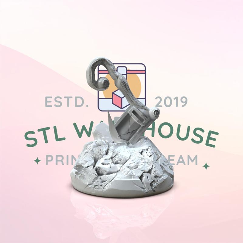 Greek Gods - accessory - hatchet in stone