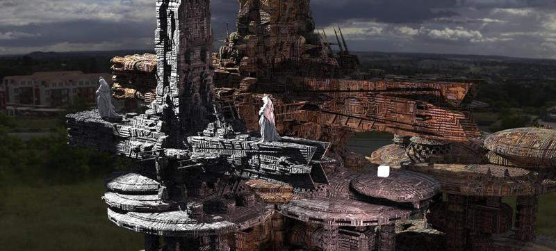 Dante's Inferno Heavens Cross city Kit bash 1