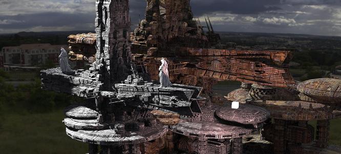 Dante's Inferno Heavens Cross city Kit bash 1