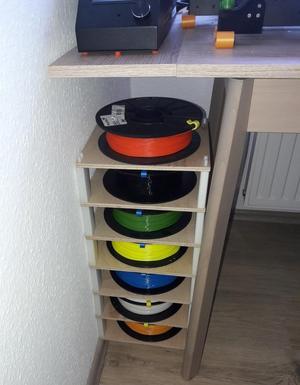 Modular Filament Spool Shelf