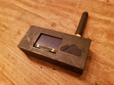 TTGO Lora ESP32 V2.1 1.6 snap fit enclosure