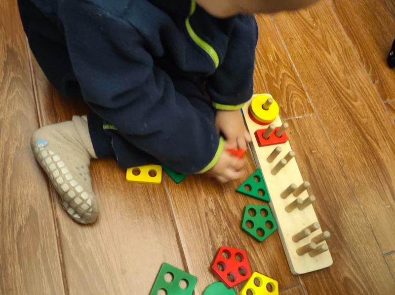Montessori early education geometric stacking blocks for toddlers