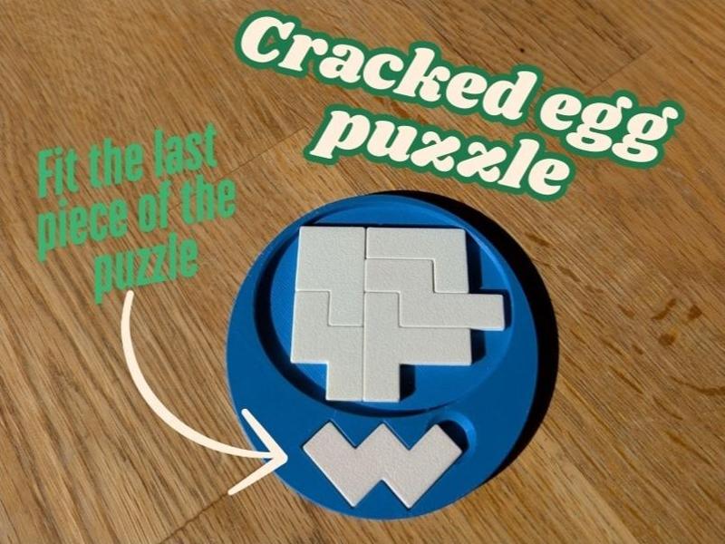 Cracked egg puzzle