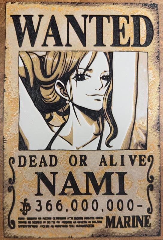 One Piece - Nami Wanted Poster