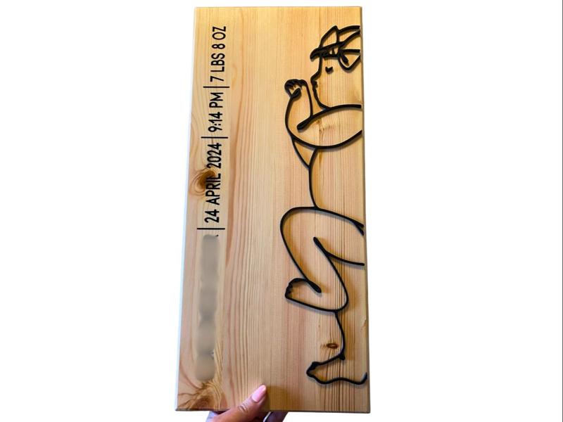 Baby Sign - Baby Line Art Sign