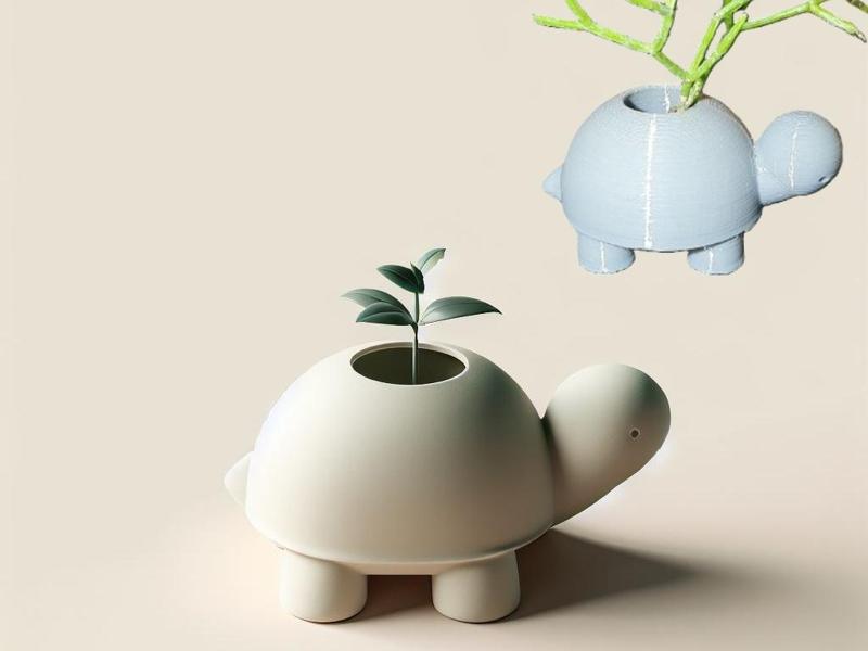 Cute Turtle Plantpod