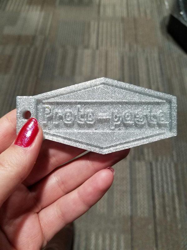 Filament sample chip for Proto-Pasta